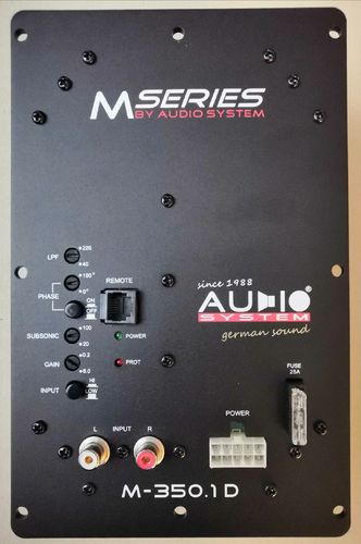 Audio System M-350.1D, 1-kanavainen vahvistin